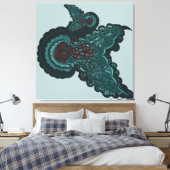 Butterfly Dreams:A Fusion of Flowers and Fantasy Leinwanddruck (Insitu (Schlafzimmer))