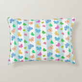 Butterfly Dreams Blue Stripe Dekokissen (Vorderseite)