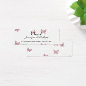 Butterfly Dreams: Dusty Rose Wedding Drinks Ticket (Schreibtisch)