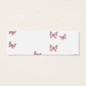 Butterfly Dreams: Dusty Rose Wedding Drinks Ticket (Rückseite)