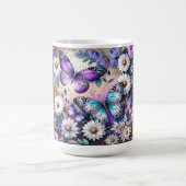 Butterfly Dreams Floral Kaffeetasse (Mittel)