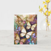 Butterfly Dreams Grußkarte Karte (Gelbe Blume)