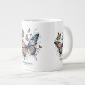 Butterfly Dreams Jumbo Tasse - Wandel (Vorderseite Rechts)