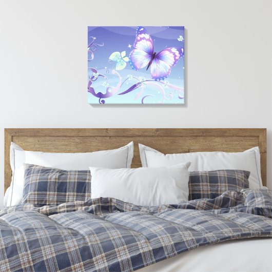Butterfly Dreams Leinwand (Insitu (Schlafzimmer))