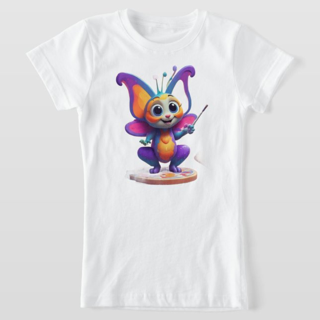 "Butterfly Dreams & Pinguin Lächeln" T-Shirt (Ablage )