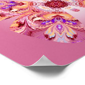 Butterfly Dreams Print Pink and Orange Poster (Ecke)