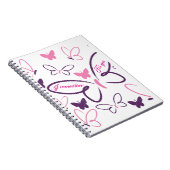 Butterfly Dreams Spiralnotebook - "Ich erinnere mi Notizblock (Rechte Seite)