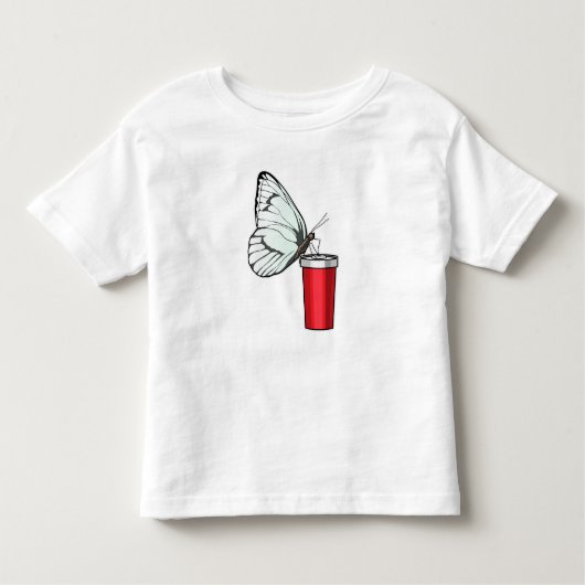 Butterfly Drink Tasse Kleinkind T-shirt (Vorderseite)