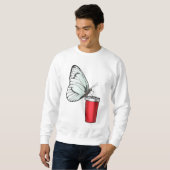 Butterfly Drink Tasse Sweatshirt (Vorne ganz)