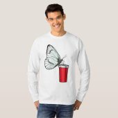 Butterfly Drink Tasse T-Shirt (Vorne ganz)