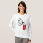 Butterfly Drink Tasse T-Shirt (Vorne ganz)