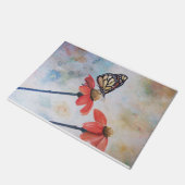 Butterfly-Druckauftrag Fußmatte (Schrägansicht)