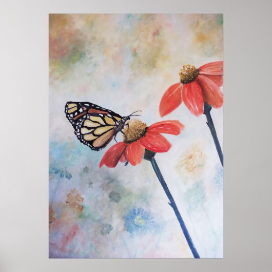 Butterfly-Druckauftrag Poster (Vorne)