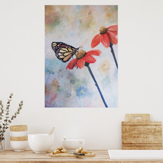 Butterfly-Druckauftrag Poster (Küche)