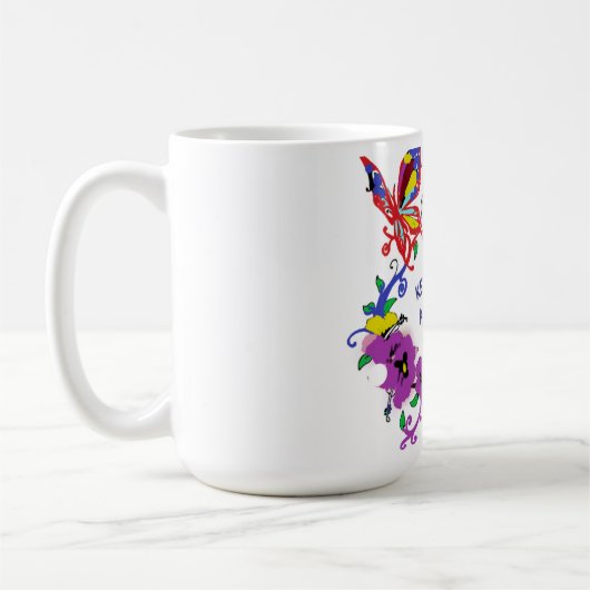 BUTTERFLY DRUCKT KAFFEETASSE (Links)