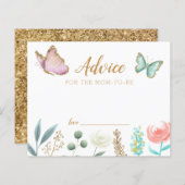 Butterfly-Duschempfehlung für die Mama, Karte zu s (Vorne/Hinten)