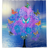 Butterfly-Duschvorhang Duschvorhang (Vorderseite)