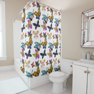 Butterfly-Duschvorhang Duschvorhang