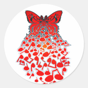 Butterfly_Effect Runder Aufkleber