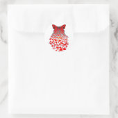 Butterfly_Effekt Runder Aufkleber (Tasche)