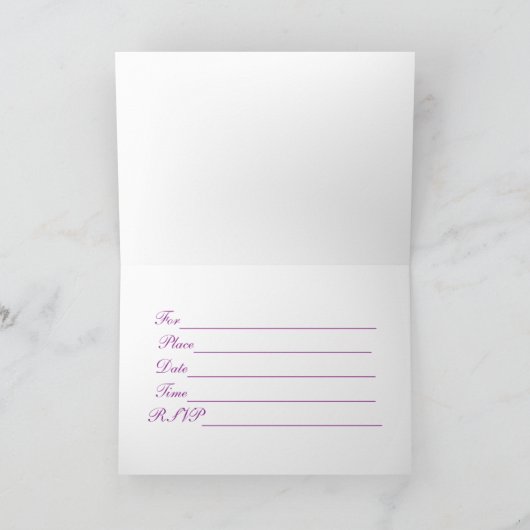 Butterfly Einladung (Innenseite)