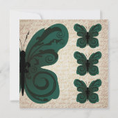 Butterfly-Einladung Einladung (Rückseite)