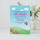 Butterfly-Einladung Einladung (Stehend Vorderseite)