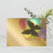 Butterfly-Einladung Einladung (Stehend Vorderseite)