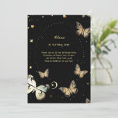 Butterfly Einladung zum ersten Geburtstag (Stehend Vorderseite)