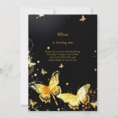 Butterfly Einladung zum ersten Geburtstag (Vorderseite)