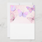 Butterfly Einladung zum ersten Geburtstag (Rückseite)