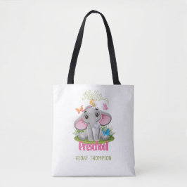 Butterfly Elephant Preschool Back to School Tasche