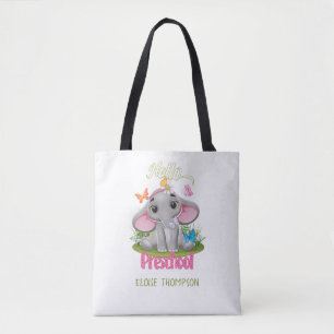 Butterfly Elephant Preschool Back to School Tasche