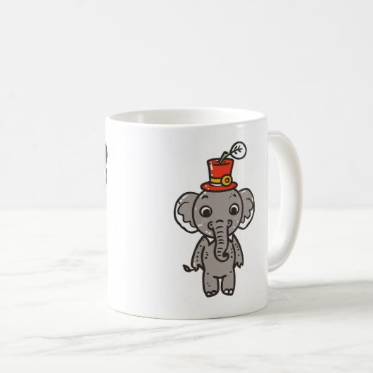 Butterfly & Elephant Tasse & Cups (VorderseiteRechts)