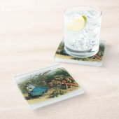 Butterfly Elf Artwork Niedlich Elves Schmetterling Glasuntersetzer (Schrägansicht)