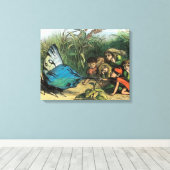 Butterfly Elf Artwork Niedlich Elves Schmetterling Leinwanddruck (Insitu (Holzboden))