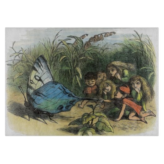 Butterfly Elf Artwork Niedlich Elves Schmetterling Schneidebrett (Vorderseite)