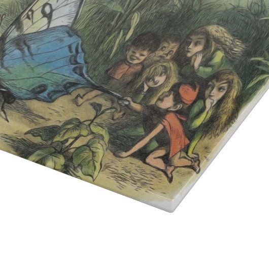 Butterfly Elf Artwork Niedlich Elves Schmetterling Schneidebrett (Ecke)