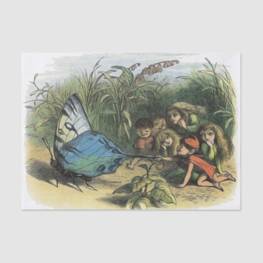 Butterfly Elf Artwork Niedlich Elves Schmetterling Seidenpapier (Vorderseite)