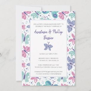 Butterfly Elopement Hochzeitsszenario Reception Pa Einladung