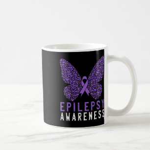 Butterfly Epilepsie Awareness Montag Lila Ribbon S Kaffeetasse