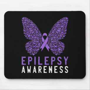 Butterfly Epilepsie Awareness Montag Lila Ribbon S Mousepad