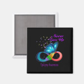 Butterfly Epilepsy Awareness Magnet (Vorderseite/Rückseite)