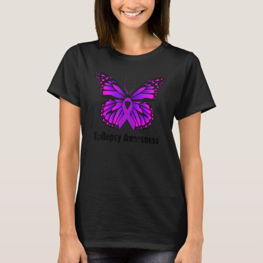 Butterfly Epilepsy Epilepsy Awareness apparel Epil T-Shirt (Vorderseite)