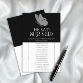 Butterfly Er sagte, sie habe Brautparty