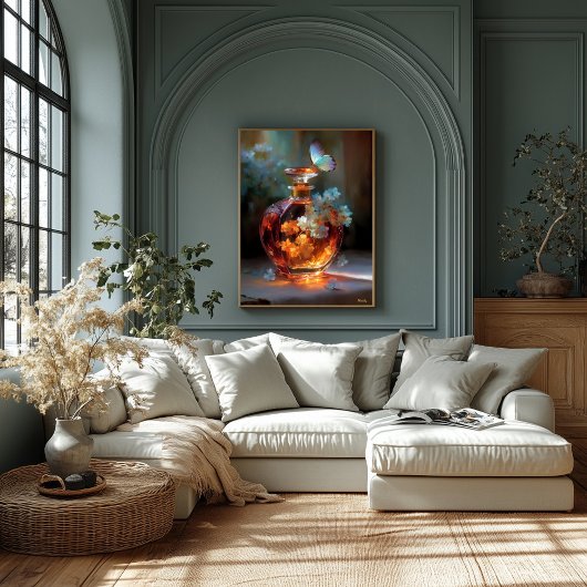 Butterfly Essence - Verzaubertes Blumenparfüm Leinwanddruck