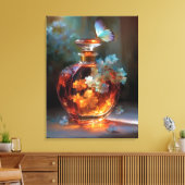 Butterfly Essence - Verzaubertes Blumenparfüm Leinwanddruck (Insitu (Wohnzimmer))