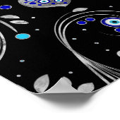 Butterfly Evil Eye Ornament Poster (Ecke)