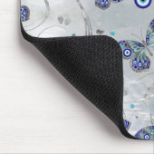 Butterfly Evil Eye Pattern auf Perle Mousepad (Ecke)