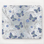 Butterfly Evil Eye Pattern auf Perle Mousepad (Vorne)